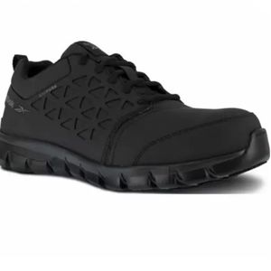Men's Black Reebok Cushion Athletic Work Shoes Size 8.5